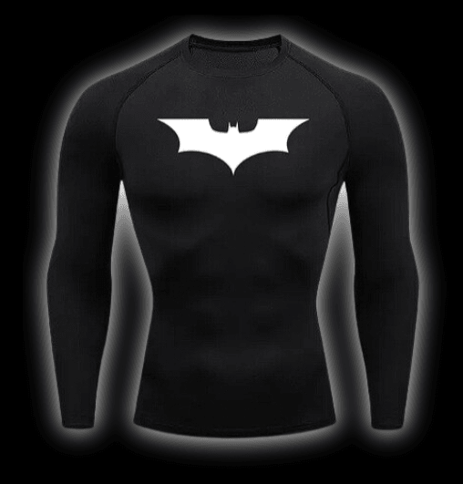 Batman Black/White Compression Shirt | Set - Warrior Gear