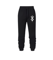 Berserk Sweatpants with Bedroom Berserk details, moisture-wicking fabric, adjustable waistband, and deep pockets.