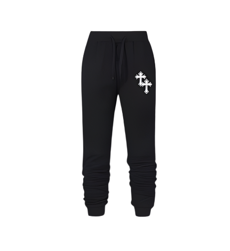 Cristian Sweatpants - lightweight, breathable gym pants with elastic waistband and side pockets.