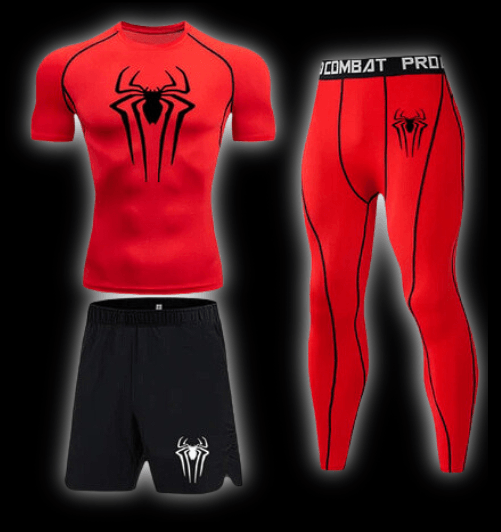 Spiderman Short Sleeve Compression Shirt | Set - Warrior Gear