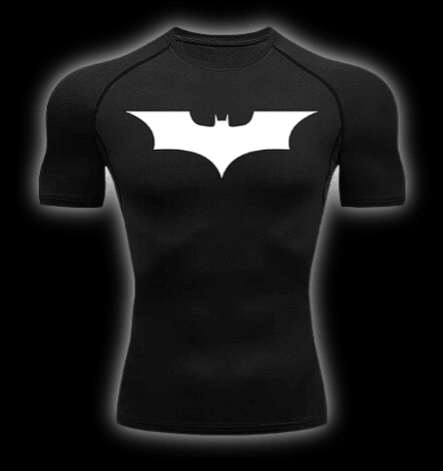 Batman Black/White Compression Shirt | Set - Warrior Gear