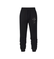 Cristian Sweatpants in black with adjustable waistband for comfort and performance.