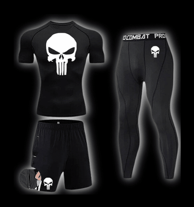 Punisher Short Sleeve Compression Shirt | Set - Warrior Gear